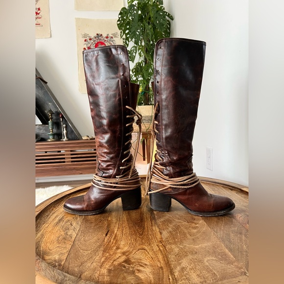 freebird Shoes - Freebird Dark Brown Over the Knee Boots